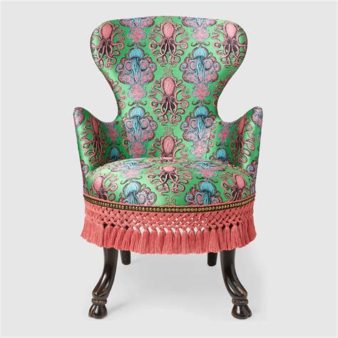 gucci chair replica|luxury armchair and footstool.